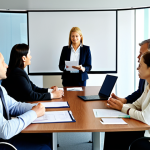 Business Meeting**

"A diverse group of professionals in a modern office setting, engaged in a business meeting. Some are seated at a conference table reviewing documents, while others are presenting on a screen. Everyone is fully clothed in appropriate business attire, safe for work. The atmosphere is collaborative and focused. Natural lighting, professional environment, perfect anatomy, well-formed hands, proper finger count, high resolution."

**